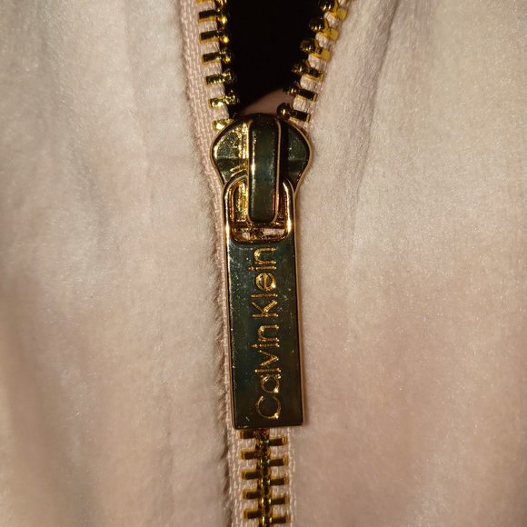 CALVIN KLEIN  NWOT WOMENS FULL ZIP UP LONG SLEEVE  SWEATER SZ MED - Picture 4 of 5